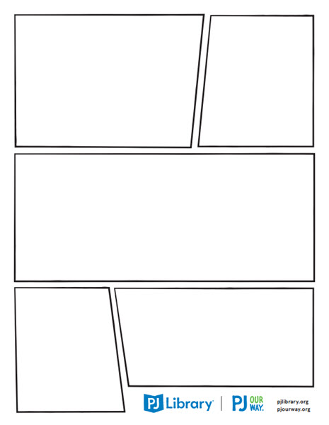 a blank graphic novel page