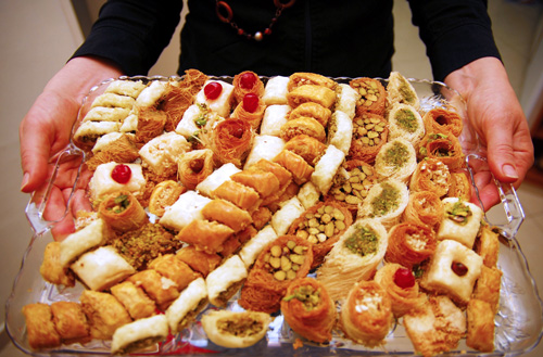 A platter of pastries