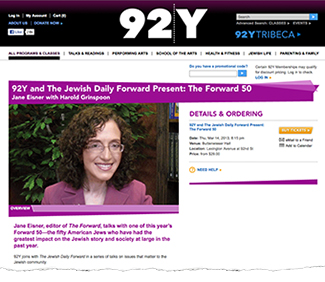 92Y Hosts March 14 ‘Forward 50’ Event with Harold Grinspoon