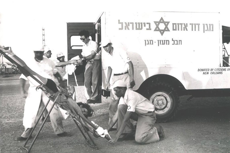 Historic stretcher ambulance