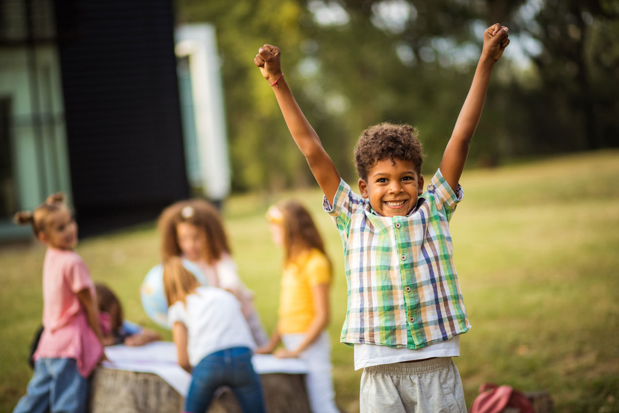 Child cheering