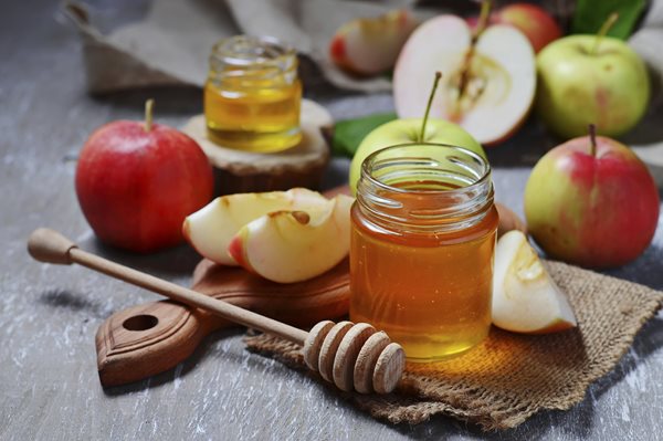apples and honey for Rosh Hashanah
