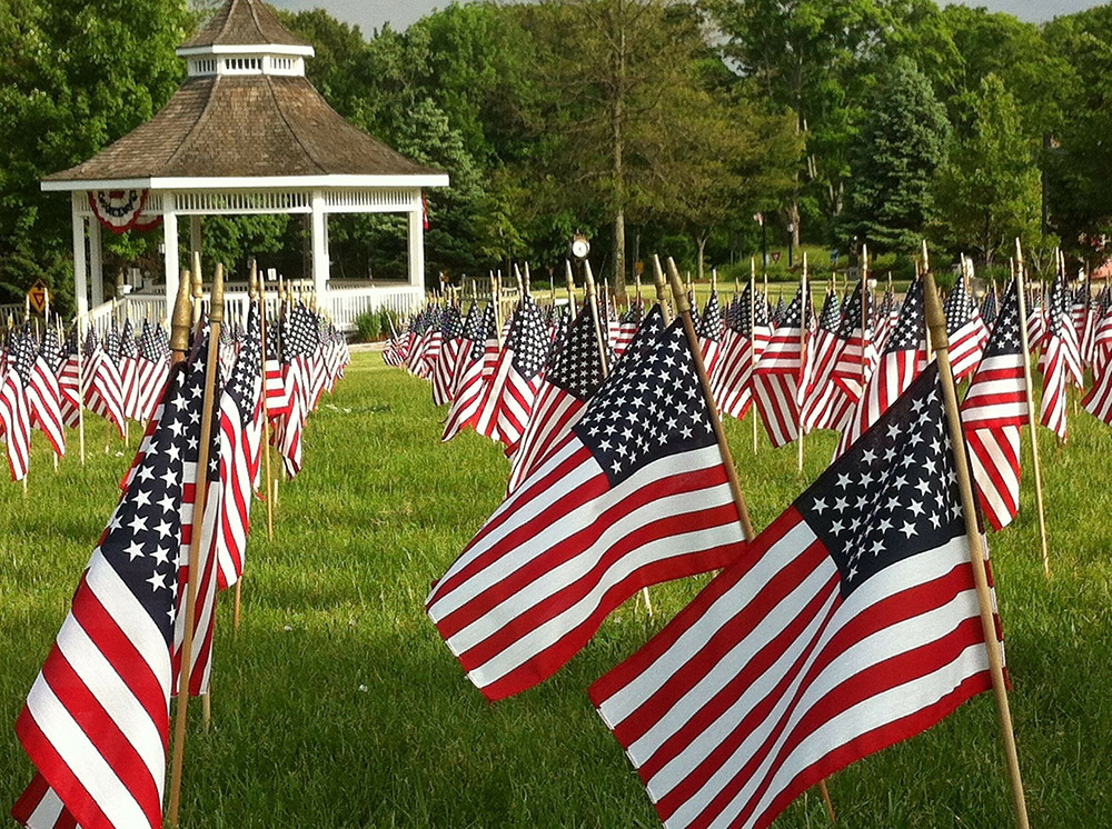 Memorial Day American Flags