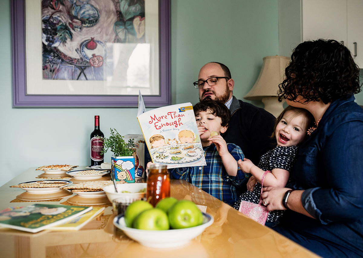 A family during Passover