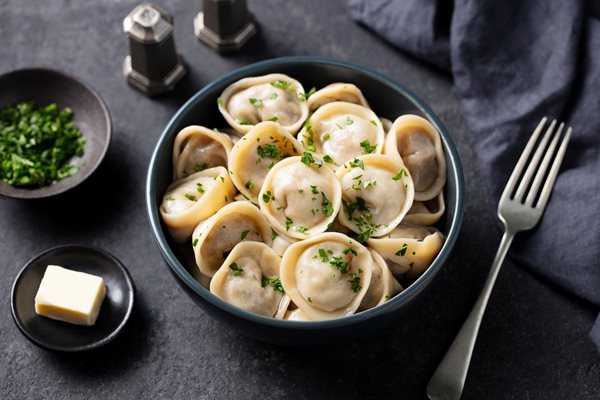 plate of pelmeni