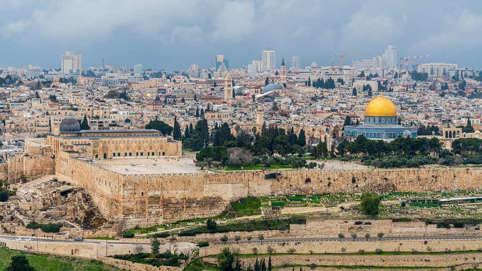A birds eye view of Jerusalem