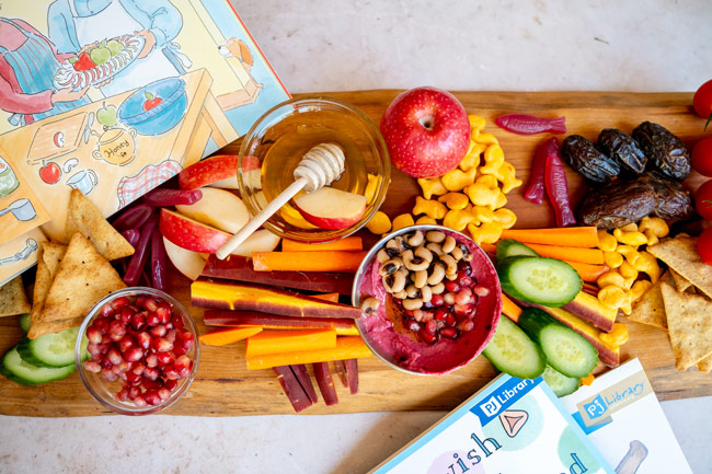 Simanim snack board