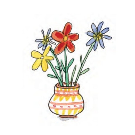 An illustration of a bouquet of flowers