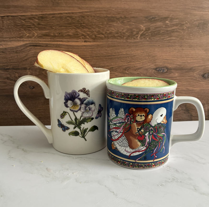 Two mug cakes