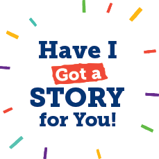 The logo for the podcast Have I Got a Story for You!