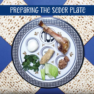 Preparing the Seder Plate